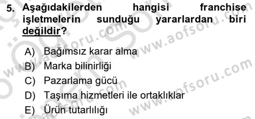 Emlak Pazarlaması Dersi 2025 - 2026 Yılı (Final) Dönem Sonu Sınav Soruları 5. Soru
