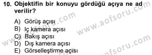 Görsel Estetik Dersi 2012 - 2013 Yılı (Vize) Ara Sınav Soruları 10. Soru