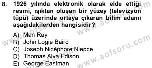Görsel Estetik Dersi 2012 - 2013 Yılı (Vize) Ara Sınav Soruları 8. Soru