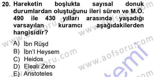 Görsel Estetik Dersi 2012 - 2013 Yılı (Final) Dönem Sonu Sınav Soruları 20. Soru