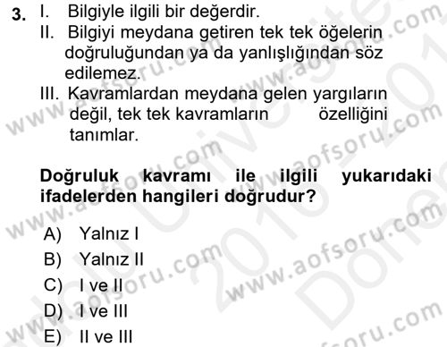 Görsel Estetik Dersi 2016 - 2017 Yılı (Final) Dönem Sonu Sınav Soruları 3. Soru