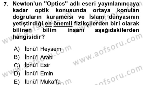 Görsel Estetik Dersi 2017 - 2018 Yılı 3 Ders Sınav Soruları 7. Soru