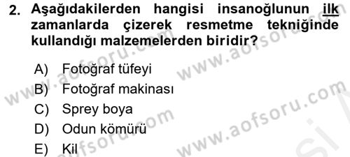 Görsel Estetik Dersi 2017 - 2018 Yılı (Final) Dönem Sonu Sınav Soruları 2. Soru