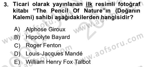 Görsel Estetik Dersi 2018 - 2019 Yılı 3 Ders Sınav Soruları 3. Soru