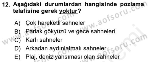 Görsel Estetik Dersi 2018 - 2019 Yılı (Vize) Ara Sınav Soruları 12. Soru