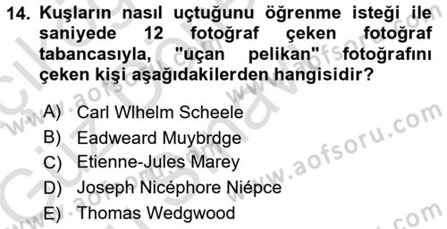 Görsel Estetik Dersi 2019 - 2020 Yılı (Final) Dönem Sonu Sınav Soruları 14. Soru