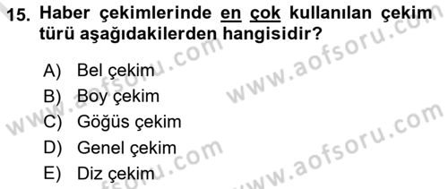 Görsel Estetik Dersi 2019 - 2020 Yılı (Final) Dönem Sonu Sınav Soruları 15. Soru