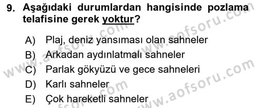 Görsel Estetik Dersi 2021 - 2022 Yılı (Vize) Ara Sınav Soruları 9. Soru