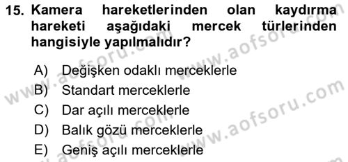 Görsel Estetik Dersi 2021 - 2022 Yılı (Final) Dönem Sonu Sınav Soruları 15. Soru