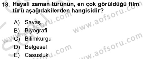 Görsel Estetik Dersi 2021 - 2022 Yılı (Final) Dönem Sonu Sınav Soruları 18. Soru