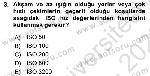 Görsel Estetik Dersi 2021 - 2022 Yılı (Final) Dönem Sonu Sınav Soruları 3. Soru