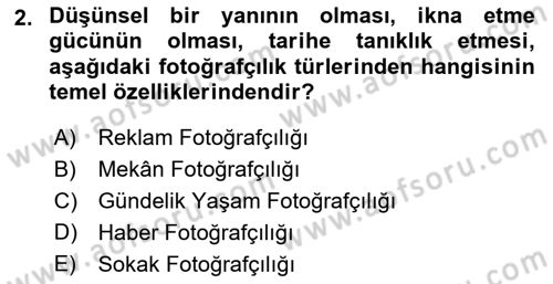 Görsel Estetik Dersi 2021 - 2022 Yılı Yaz Okulu Sınav Soruları 2. Soru