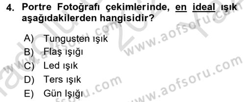 Görsel Estetik Dersi 2021 - 2022 Yılı Yaz Okulu Sınav Soruları 4. Soru