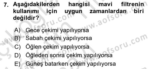 Görsel Estetik Dersi 2021 - 2022 Yılı Yaz Okulu Sınav Soruları 7. Soru