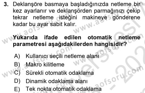 Görsel Estetik Dersi 2022 - 2023 Yılı (Final) Dönem Sonu Sınav Soruları 3. Soru