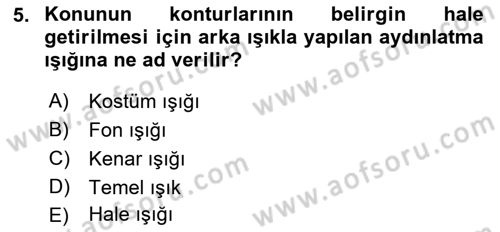 Görsel Estetik Dersi 2022 - 2023 Yılı (Final) Dönem Sonu Sınav Soruları 5. Soru