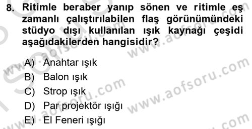 Görsel Estetik Dersi 2022 - 2023 Yılı (Final) Dönem Sonu Sınav Soruları 8. Soru