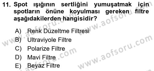 Görsel Estetik Dersi 2022 - 2023 Yılı Yaz Okulu Sınav Soruları 11. Soru