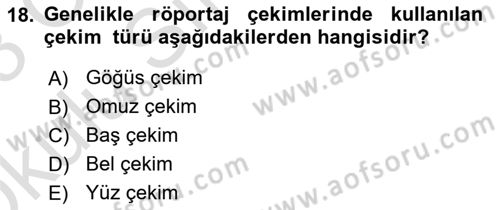 Görsel Estetik Dersi 2022 - 2023 Yılı Yaz Okulu Sınav Soruları 18. Soru