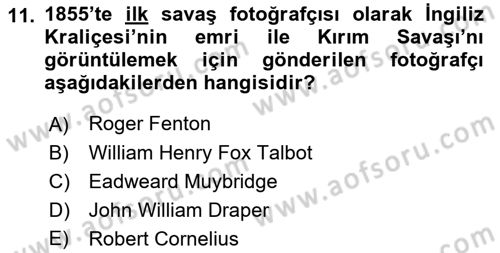 Görsel Estetik Dersi 2023 - 2024 Yılı (Vize) Ara Sınav Soruları 11. Soru