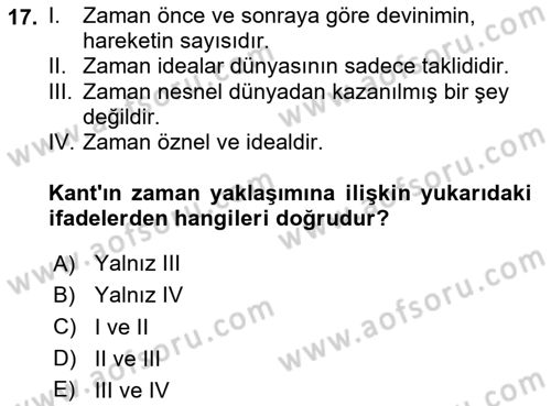 Görsel Estetik Dersi 2024 - 2025 Yılı Yaz Okulu Sınav Soruları 17. Soru