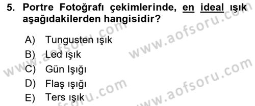 Görsel Estetik Dersi 2024 - 2025 Yılı Yaz Okulu Sınav Soruları 5. Soru