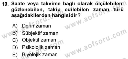 Görsel Estetik Dersi 2025 - 2026 Yılı Yaz Okulu Sınav Soruları 19. Soru