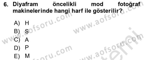 Görsel Estetik Dersi 2025 - 2026 Yılı Yaz Okulu Sınav Soruları 6. Soru
