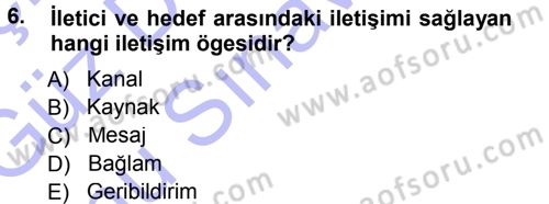 Aile Yapısı ve İlişkileri Dersi 2012 - 2013 Yılı (Final) Dönem Sonu Sınav Soruları 6. Soru