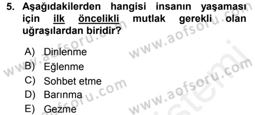 Aile Yapısı ve İlişkileri Dersi 2016 - 2017 Yılı (Final) Dönem Sonu Sınav Soruları 5. Soru