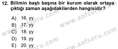 Aile Yapısı ve İlişkileri Dersi 2017 - 2018 Yılı (Final) Dönem Sonu Sınav Soruları 12. Soru