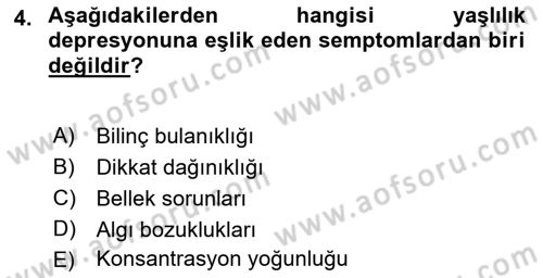 Aile Yapısı ve İlişkileri Dersi 2021 - 2022 Yılı Yaz Okulu Sınav Soruları 4. Soru