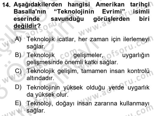 Aile Yapısı ve İlişkileri Dersi 2022 - 2023 Yılı Yaz Okulu Sınav Soruları 14. Soru
