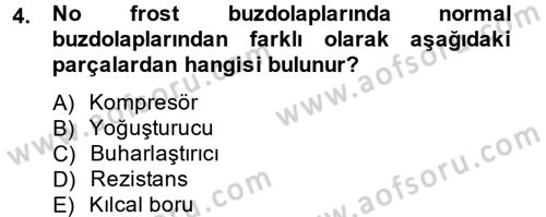 Ev Teknolojisi Dersi 2012 - 2013 Yılı (Final) Dönem Sonu Sınav Soruları 4. Soru