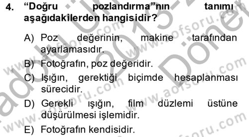 Ev Teknolojisi Dersi 2013 - 2014 Yılı (Final) Dönem Sonu Sınav Soruları 4. Soru