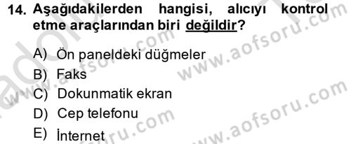 Ev Teknolojisi Dersi 2013 - 2014 Yılı Tek Ders Sınav Soruları 14. Soru