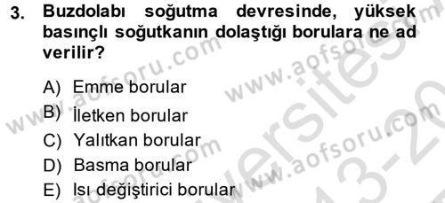 Ev Teknolojisi Dersi 2013 - 2014 Yılı Tek Ders Sınav Soruları 3. Soru