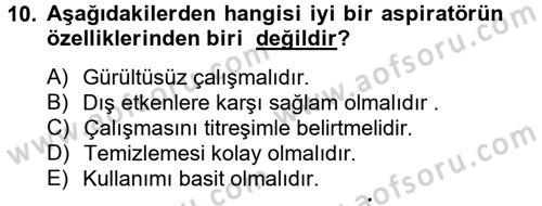 Ev Teknolojisi Dersi 2014 - 2015 Yılı Tek Ders Sınav Soruları 10. Soru