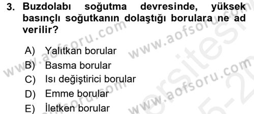 Ev Teknolojisi Dersi 2015 - 2016 Yılı Tek Ders Sınav Soruları 3. Soru