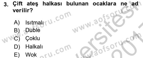 Ev Teknolojisi Dersi 2016 - 2017 Yılı 3 Ders Sınav Soruları 3. Soru