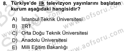 Ev Teknolojisi Dersi 2016 - 2017 Yılı (Final) Dönem Sonu Sınav Soruları 8. Soru