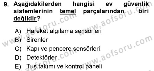Ev Teknolojisi Dersi 2016 - 2017 Yılı (Final) Dönem Sonu Sınav Soruları 9. Soru