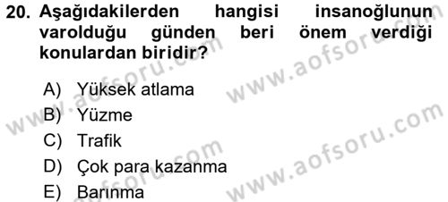 Ev Teknolojisi Dersi 2017 - 2018 Yılı 3 Ders Sınav Soruları 20. Soru