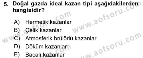 Ev Teknolojisi Dersi 2017 - 2018 Yılı 3 Ders Sınav Soruları 5. Soru