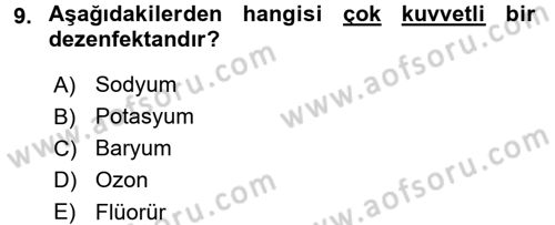 Ev Teknolojisi Dersi 2017 - 2018 Yılı (Vize) Ara Sınav Soruları 9. Soru