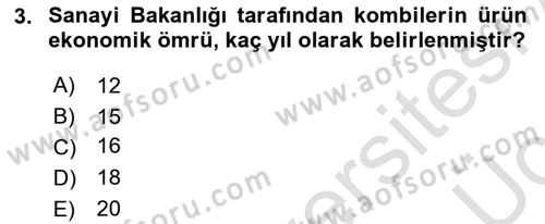 Ev Teknolojisi Dersi 2018 - 2019 Yılı 3 Ders Sınav Soruları 3. Soru