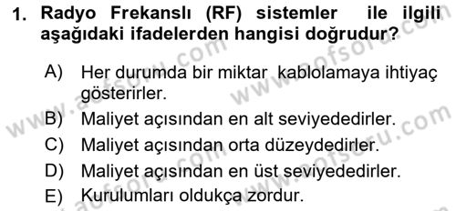 Ev Teknolojisi Dersi 2018 - 2019 Yılı Yaz Okulu Sınav Soruları 1. Soru