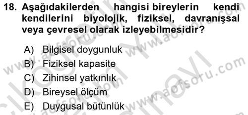 Ev Teknolojisi Dersi 2023 - 2024 Yılı (Vize) Ara Sınav Soruları 18. Soru