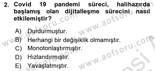 Ev Teknolojisi Dersi 2023 - 2024 Yılı (Vize) Ara Sınav Soruları 2. Soru