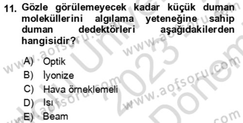 Ev Teknolojisi Dersi 2023 - 2024 Yılı (Final) Dönem Sonu Sınav Soruları 11. Soru